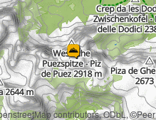 Karte: Puezspitze / Cima Puez