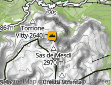 Karte: Pisciadú Spitze / Cima Pisciadù 
