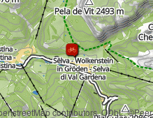 Karte: Sellaronda Bike Day - Colfosco