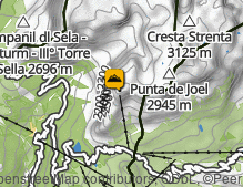 Karte: Pordoispitze / Sass Pordoi
