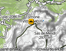 Karte: Meisules Spitze / Cima Meisules