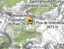 Karte: Puezkofel / Col de Puez